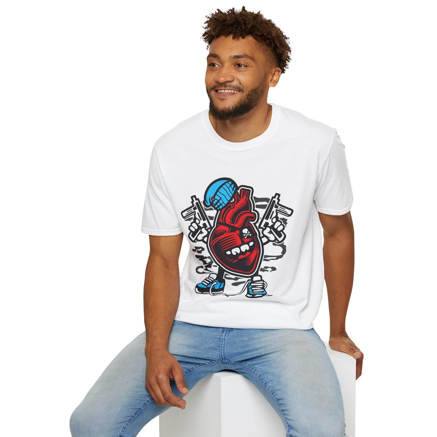 Cartoon T Shirt Animation T Shirt Funny Tee Unisex Gildan Softstyle 64000 100 Percent Cotton