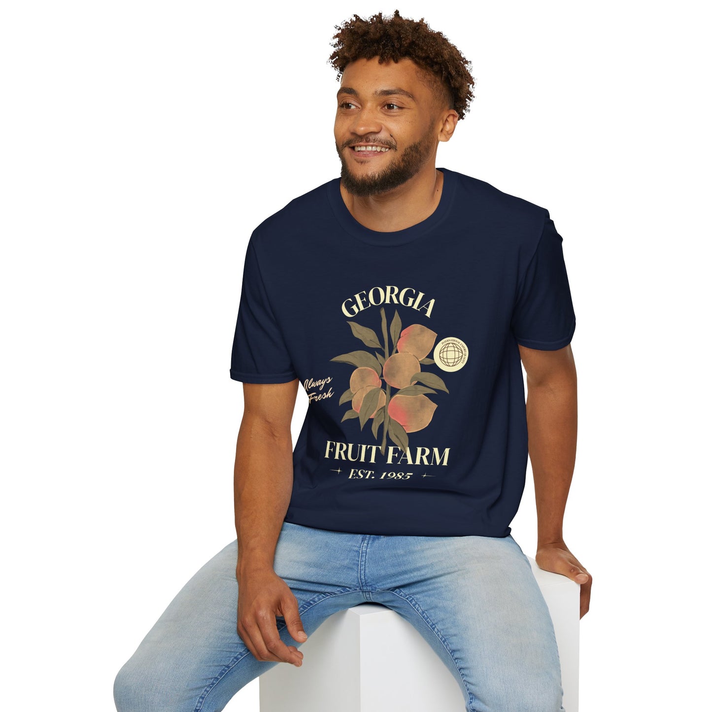 Food Tees, Funny Food T Shirts, Funny T Shirts, Shirt with Fruits, Shirt with Peach
