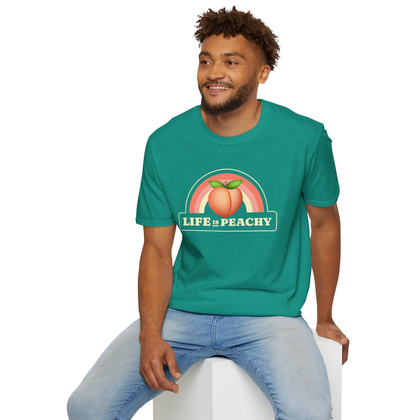 Food Tees, Funny Food T Shirts, Funny T Shirts, Shirt with Fruits, Shirt with Peach