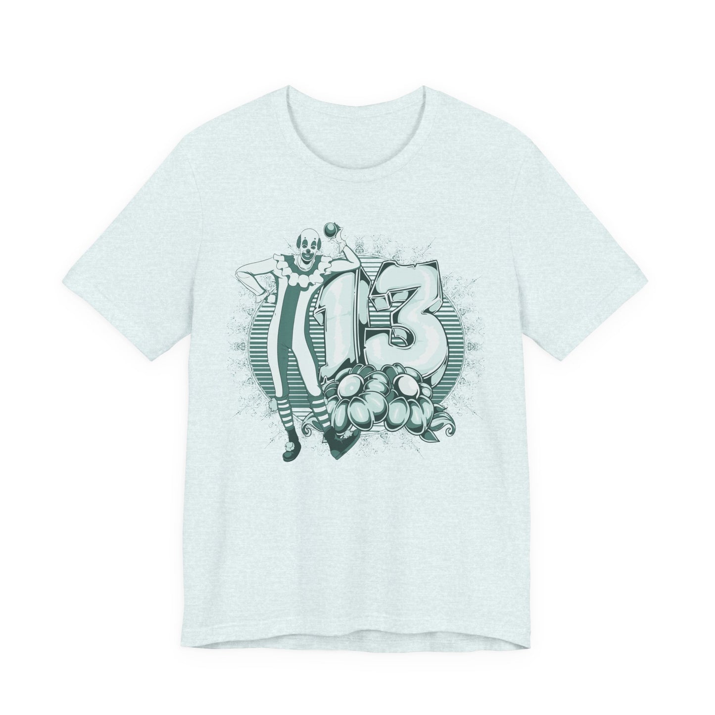Vintage Clown Graphic Illustration Unisex Cotton T-Shirt Art-39