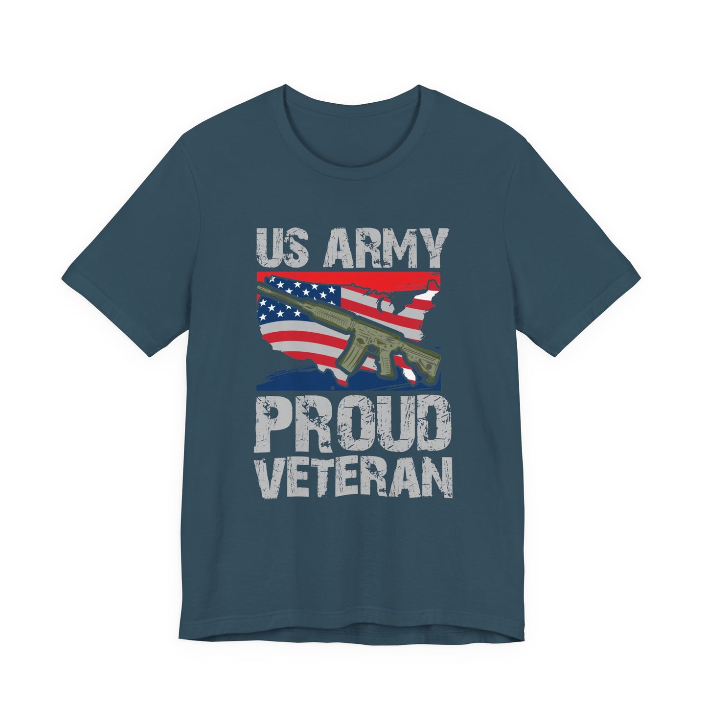 Army Veteran Patriotic Graphic Design Unisex Cotton T-Shirt v21
