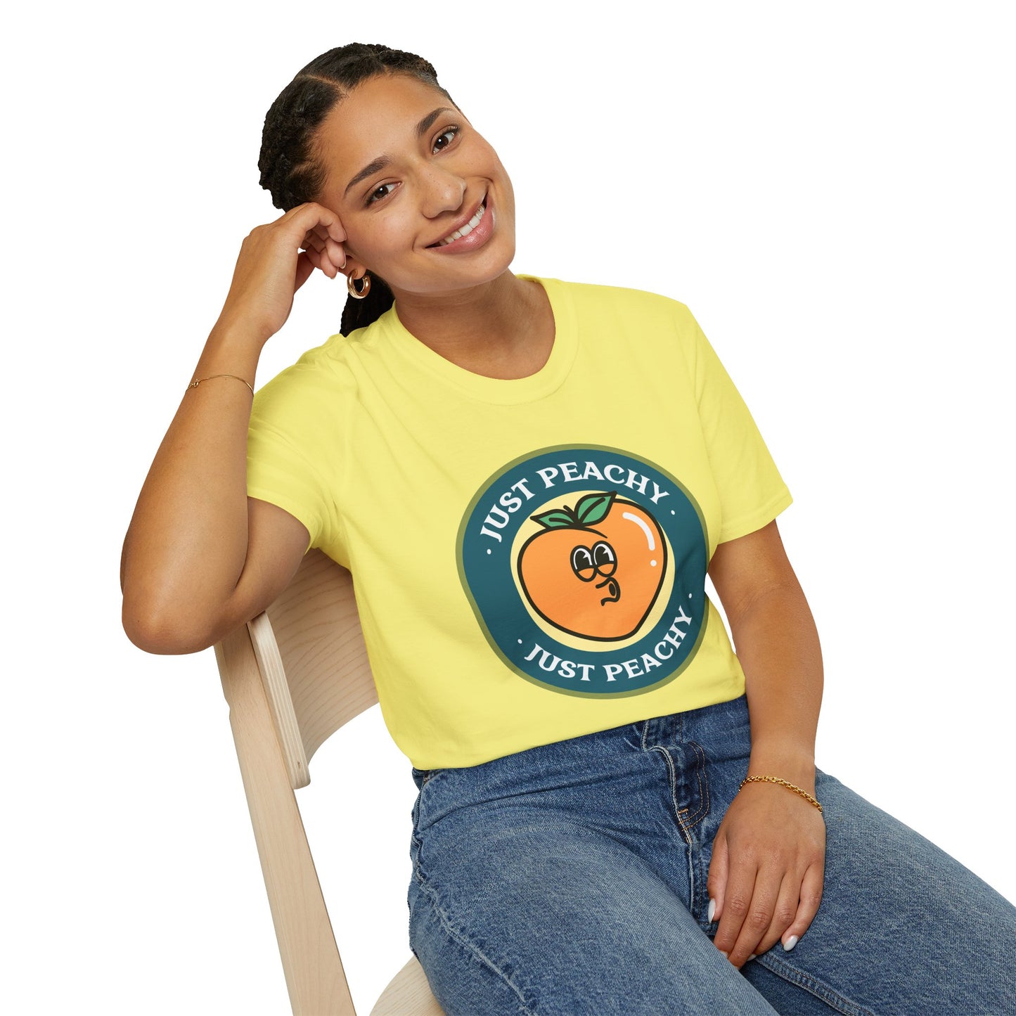 Food Tees, Funny Food T Shirts, Funny T Shirts, Shirt with Fruits, Shirt with Peach