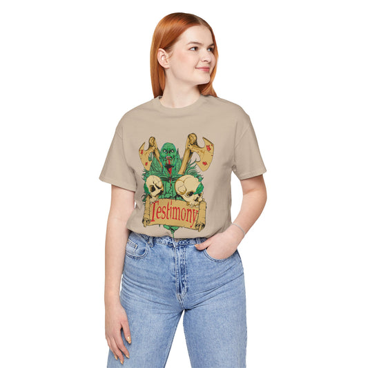 Cthulhu Skull Axes Testimony Tee Lovecraft Horror Mythos Shirt Art-42