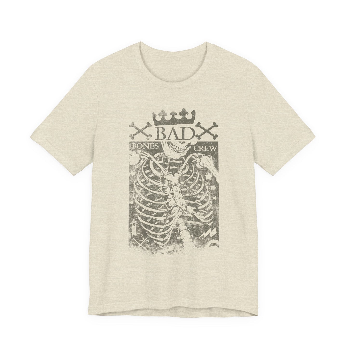 Skeleton Ribcage Tee Bones Crew Graphic Shirt A-10