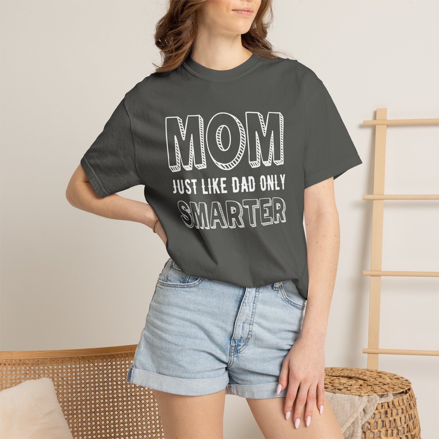 Mom T-shirt Mother's Day Mama Tee Unisex Comfort Colors Garment-Dyed Cotton h35