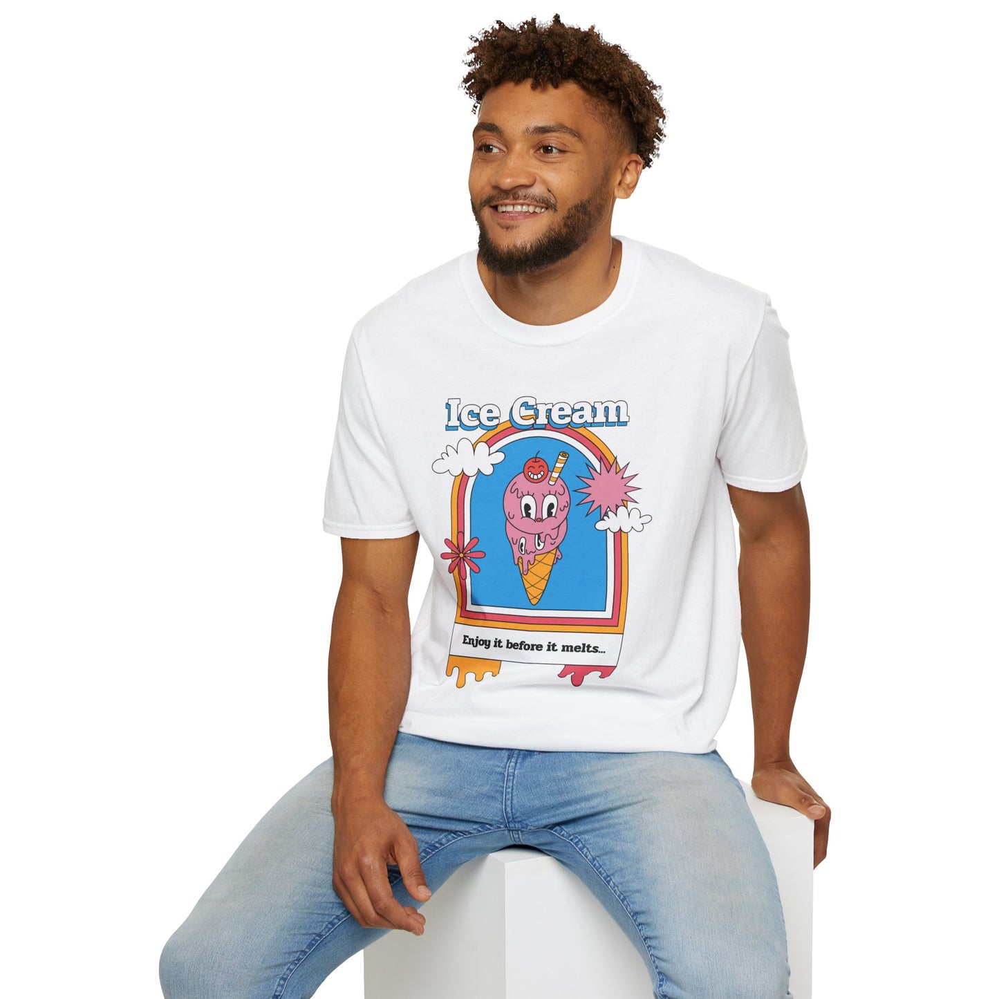Food Tees, Funny Food T Shirts, Funny T Shirts, Shirt with Food, Junk Food Tees, Shirt with Ice Cream, Ice Cream T-Shirt