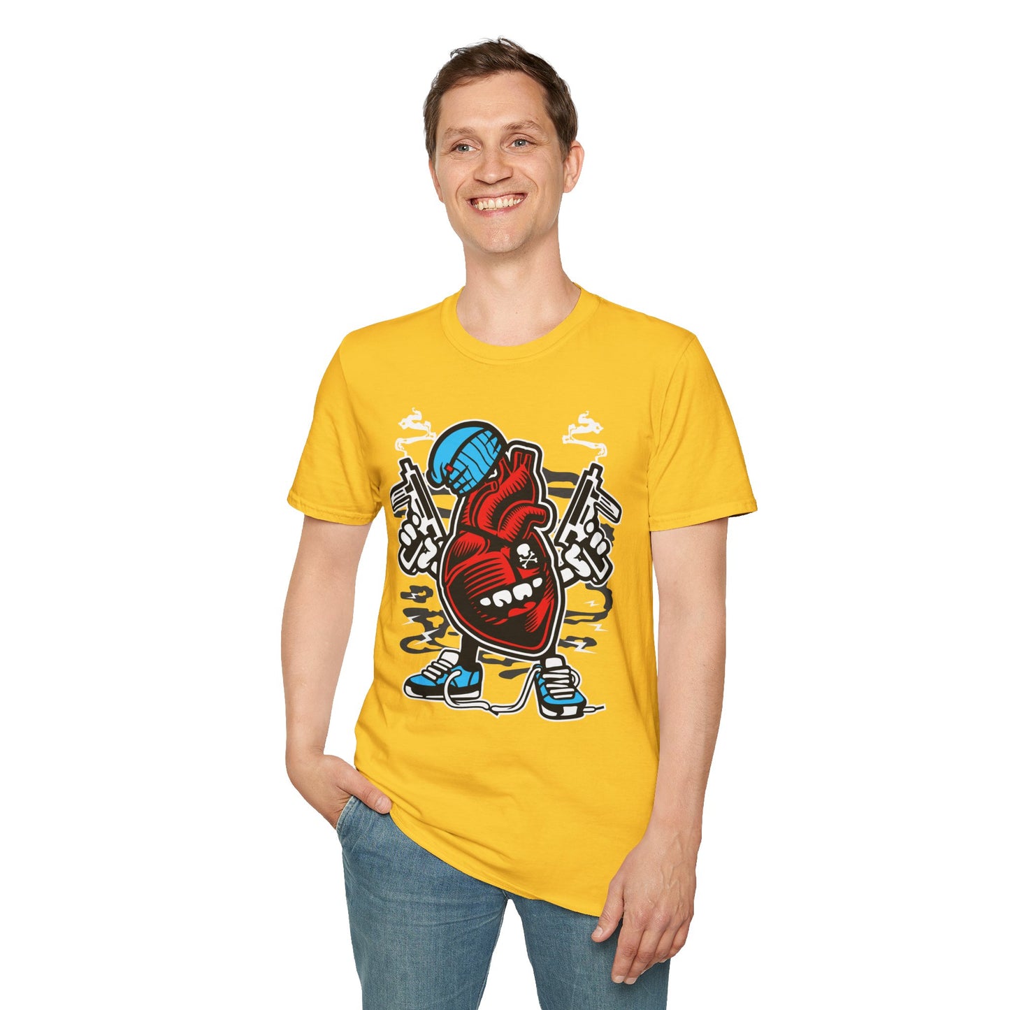 Cartoon T Shirt Animation T Shirt Funny Tee Unisex Gildan Softstyle 64000 100 Percent Cotton