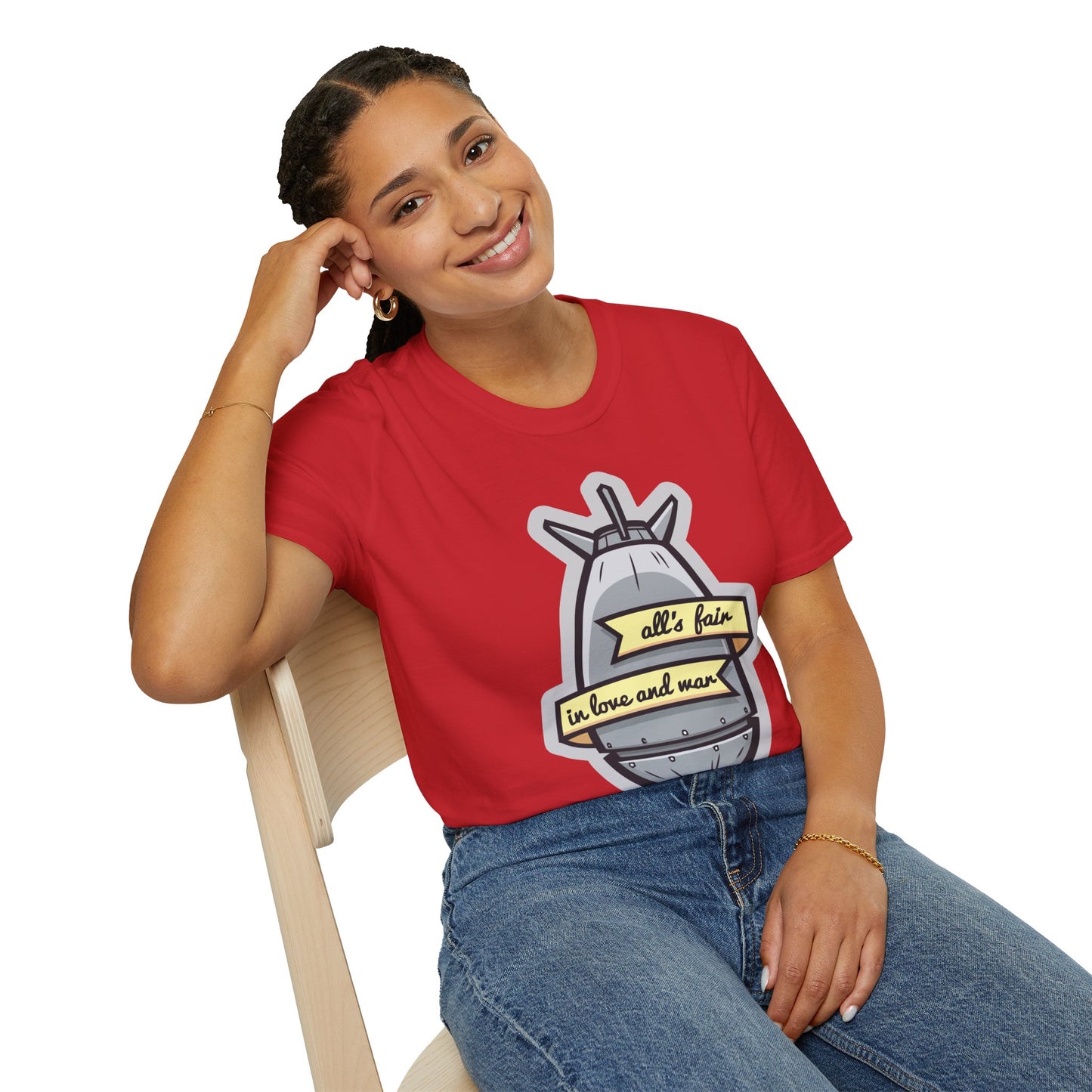 Cartoon T Shirt Animation T Shirt Funny Tee Shirt Unisex Gildan Softstyle 64000 100 Percent Cotton