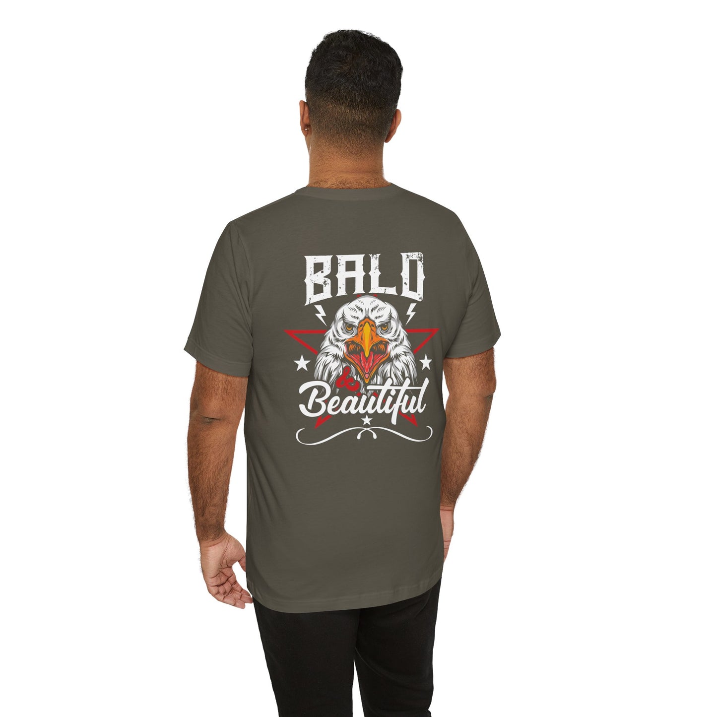 Bald Eagle Graphic Illustration Unisex Cotton Tee a3