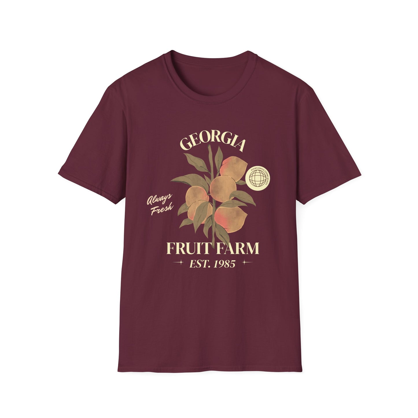 Food Tees, Funny Food T Shirts, Funny T Shirts, Shirt with Fruits, Shirt with Peach