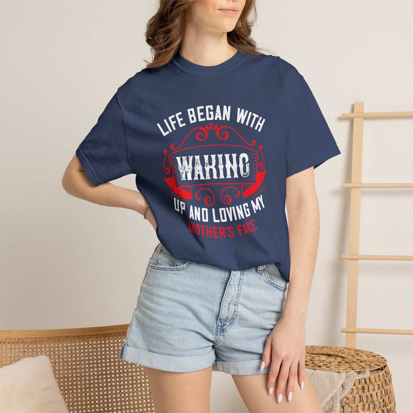 Mom T-shirt Mother Day Mama Tee Unisex Comfort Colors Garment-Dyed Cotton h77