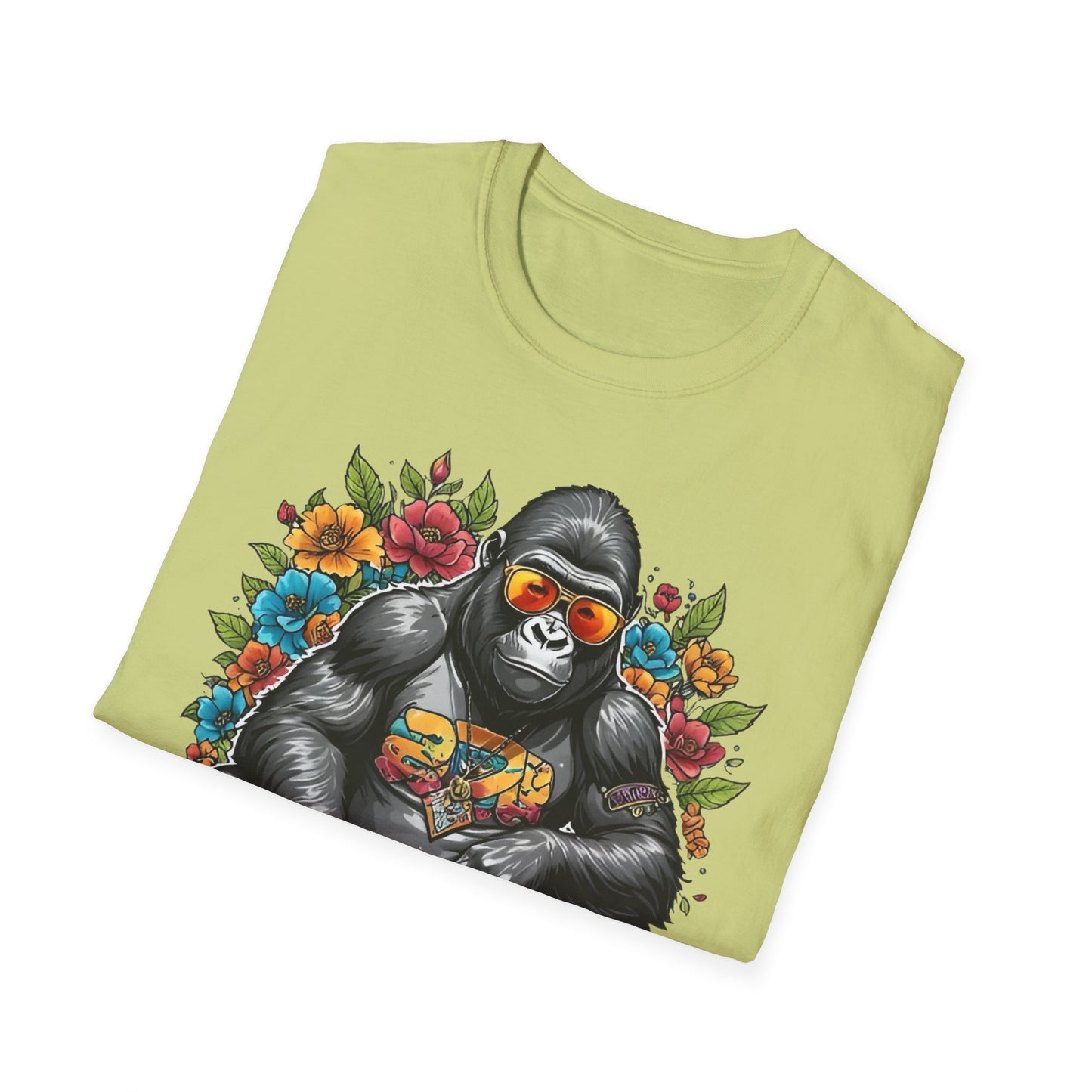 Animals Tees, Funny Animals Shirt, T Shirts with Funny Animals, T-Shirt with Gorilla, Monkey Tees