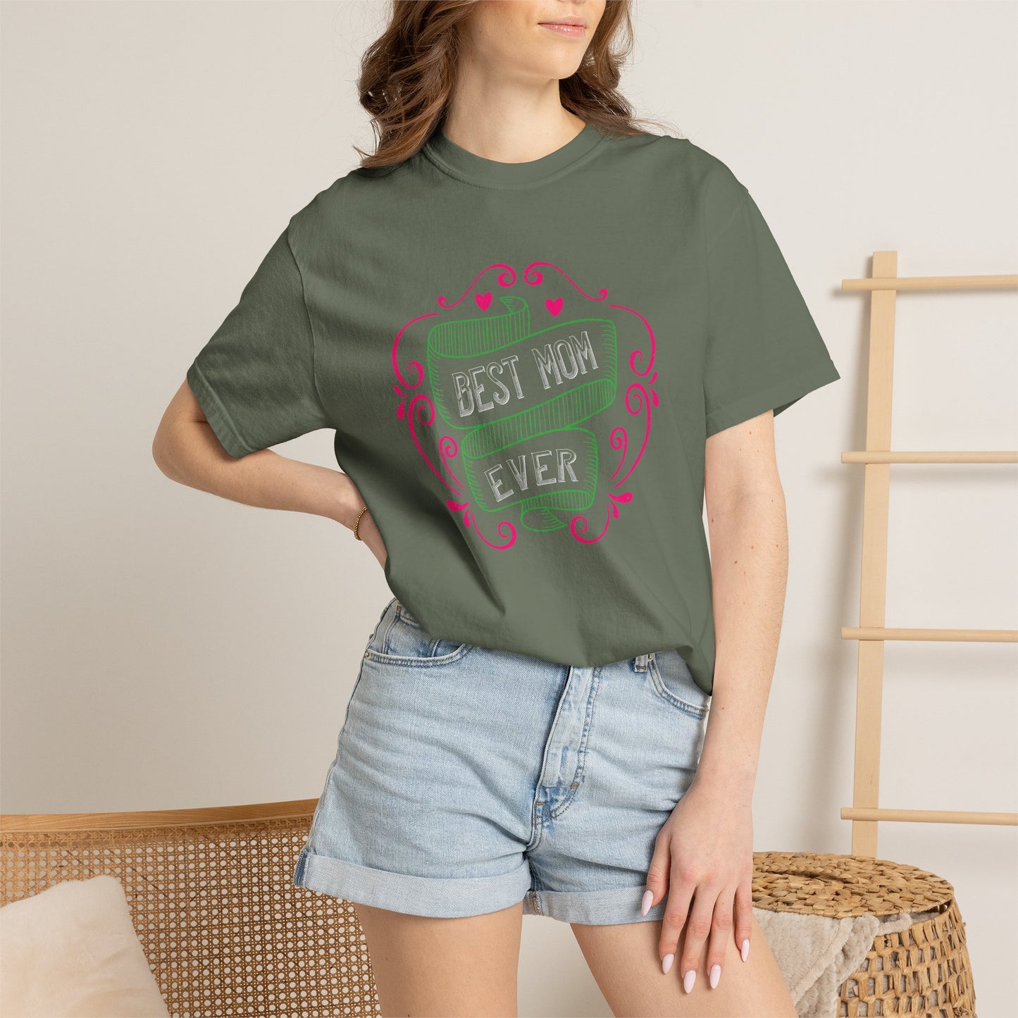 Mom T-shirt Mother Day Mama Tee Unisex Comfort Colors Garment-Dyed Cotton h64