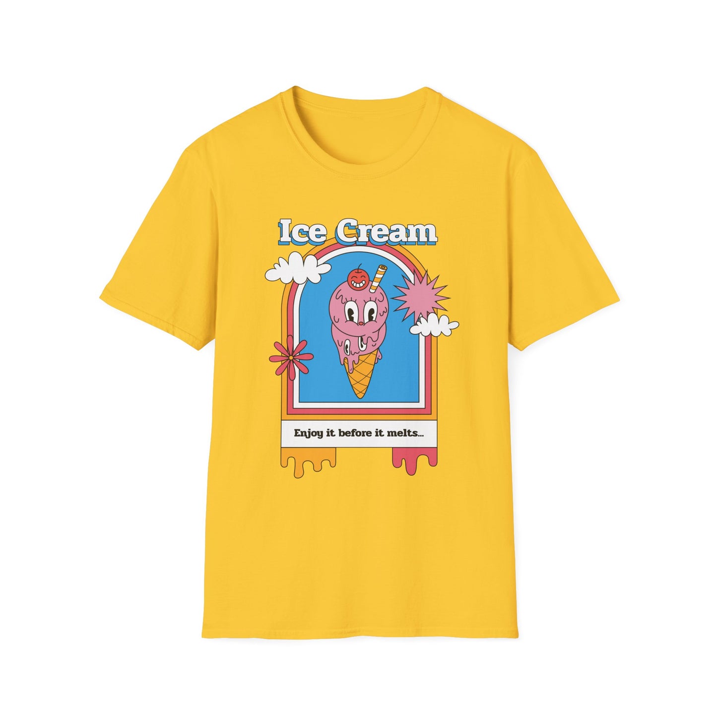 Food Tees, Funny Food T Shirts, Funny T Shirts, Shirt with Food, Junk Food Tees, Shirt with Ice Cream, Ice Cream T-Shirt