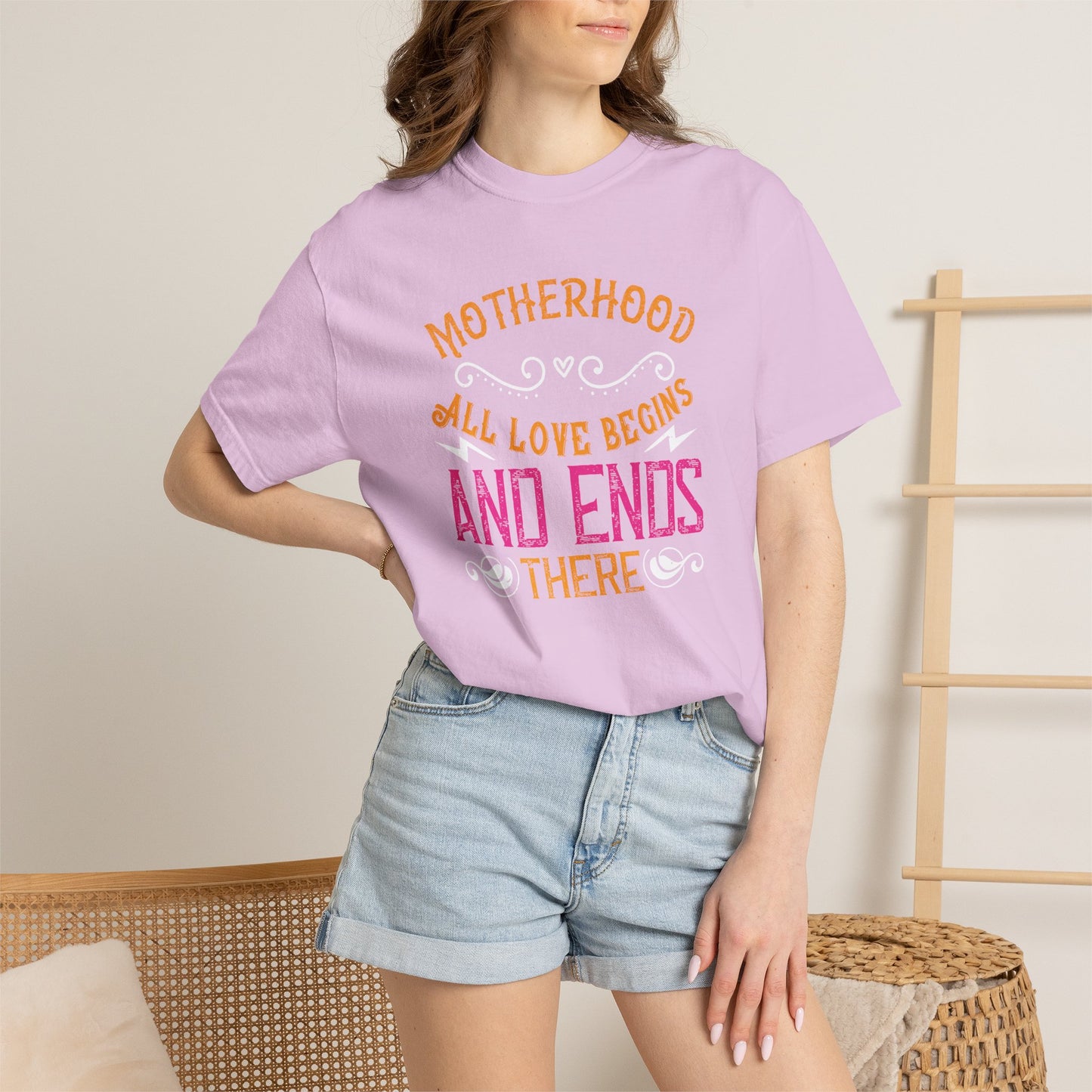 Mom T-shirt Mother Day Mama Tee Unisex Comfort Colors Garment-Dyed Cotton h85