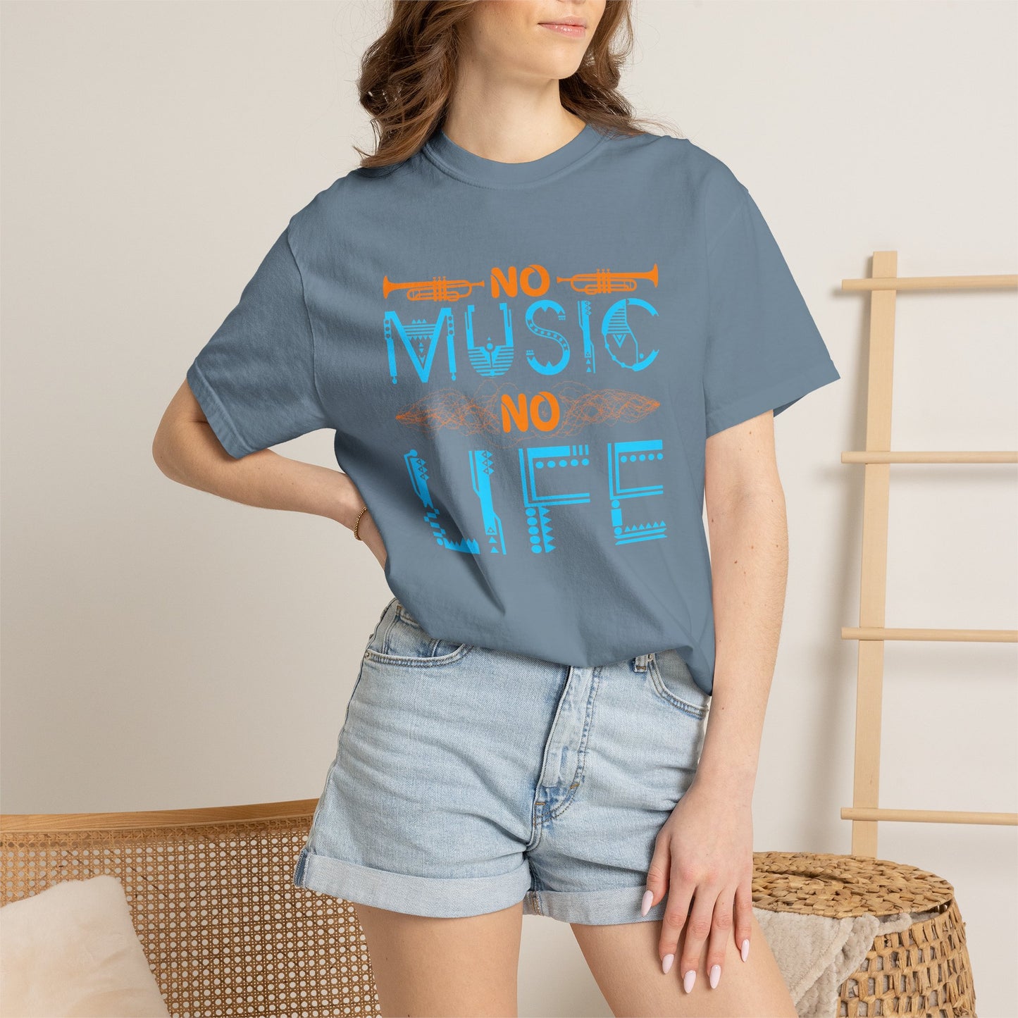 Music Graphic Design Unisex Cotton T-shirt  077