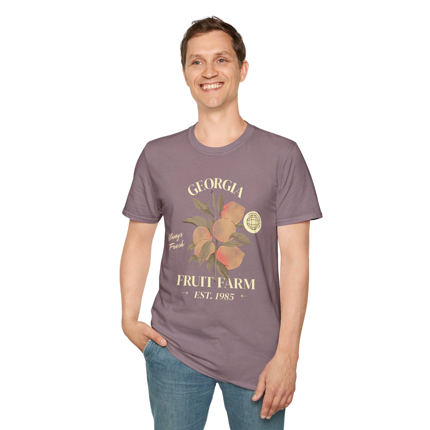 Food Tees, Funny Food T Shirts, Funny T Shirts, Shirt with Fruits, Shirt with Peach