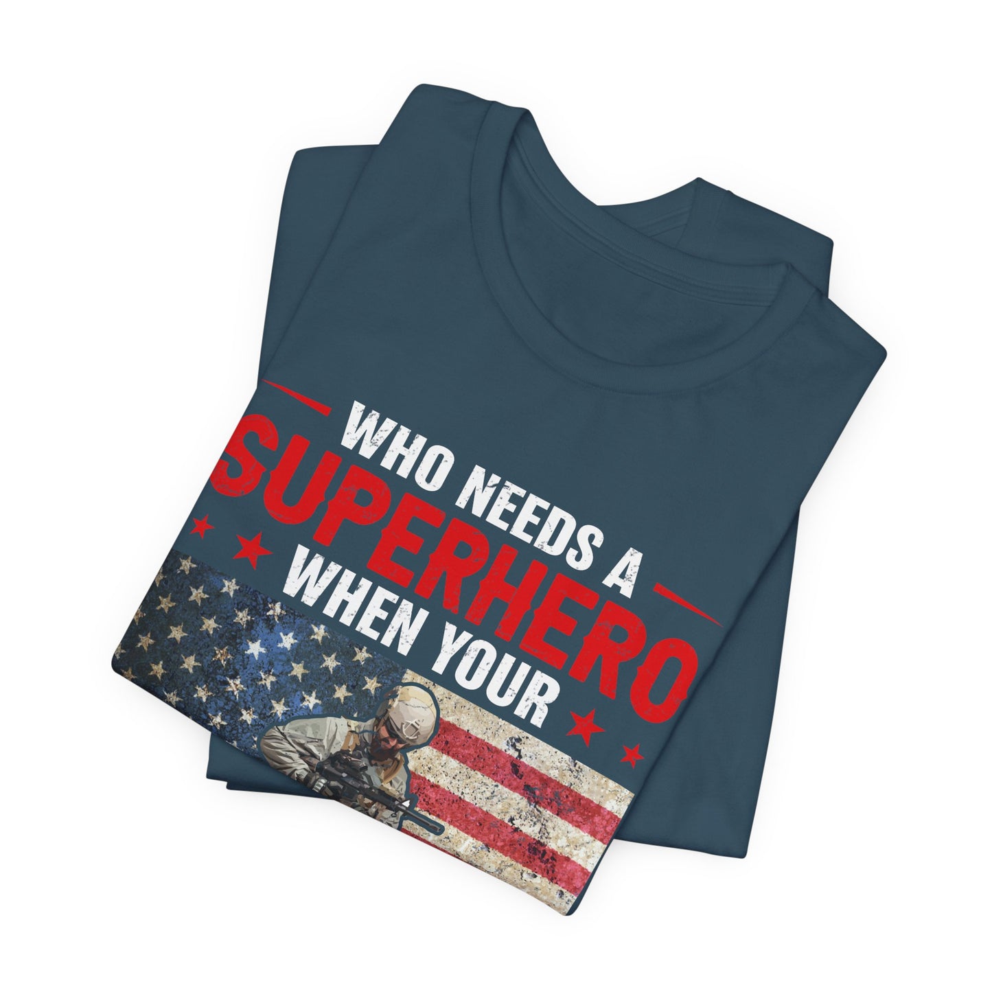 American Flag Graphic Unisex Cotton Tee v43