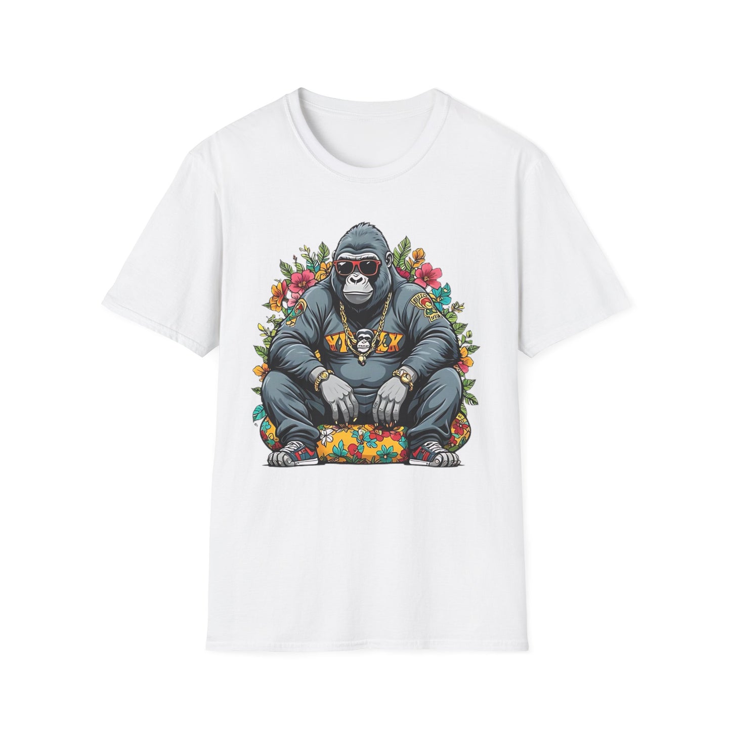 Animals Tees, Funny Animals Shirt, T Shirts with Funny Animals, T-Shirt with Gorilla, Monkey Tees