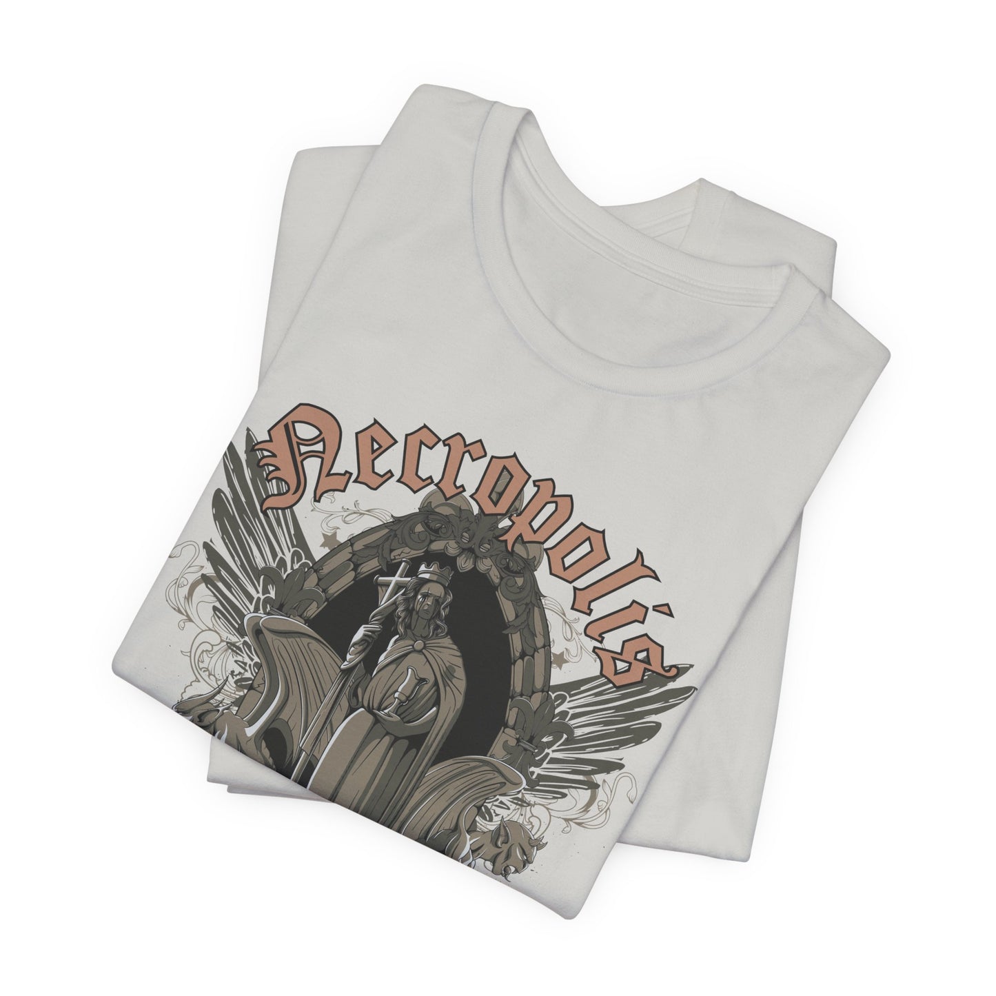 Gothic Skull Graphic Unisex Cotton T-Shirt r7
