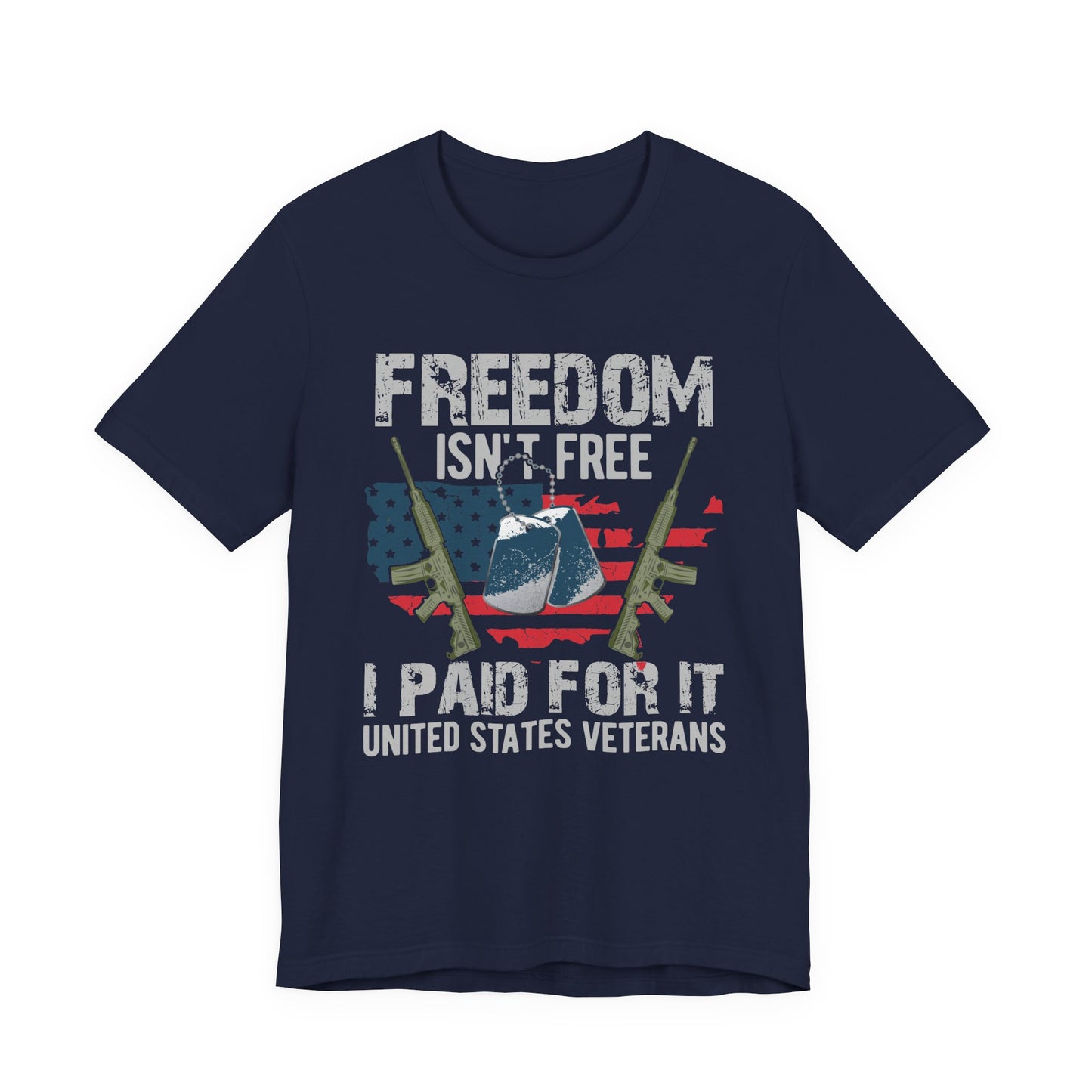 Army Veteran Patriotic Graphic Design Unisex Cotton T-Shirt v20
