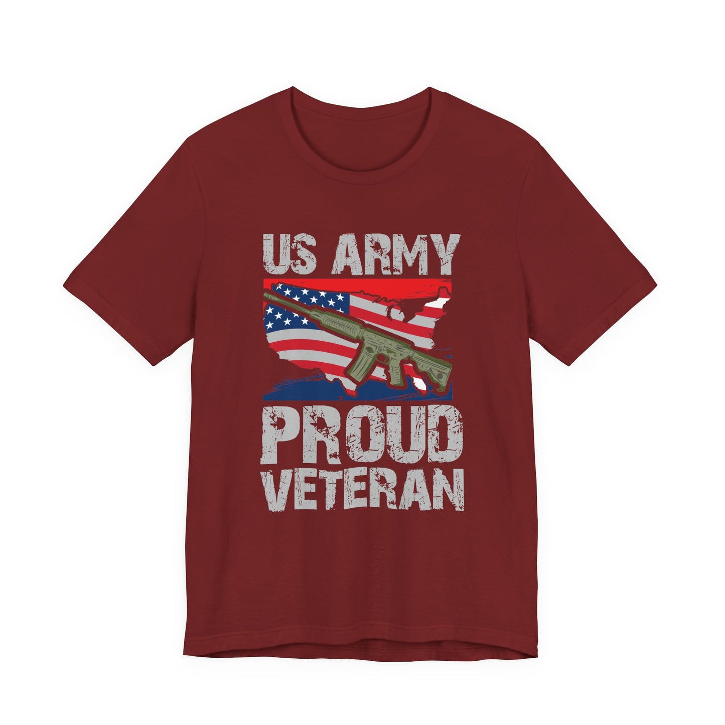 Army Veteran Patriotic Graphic Design Unisex Cotton T-Shirt v21