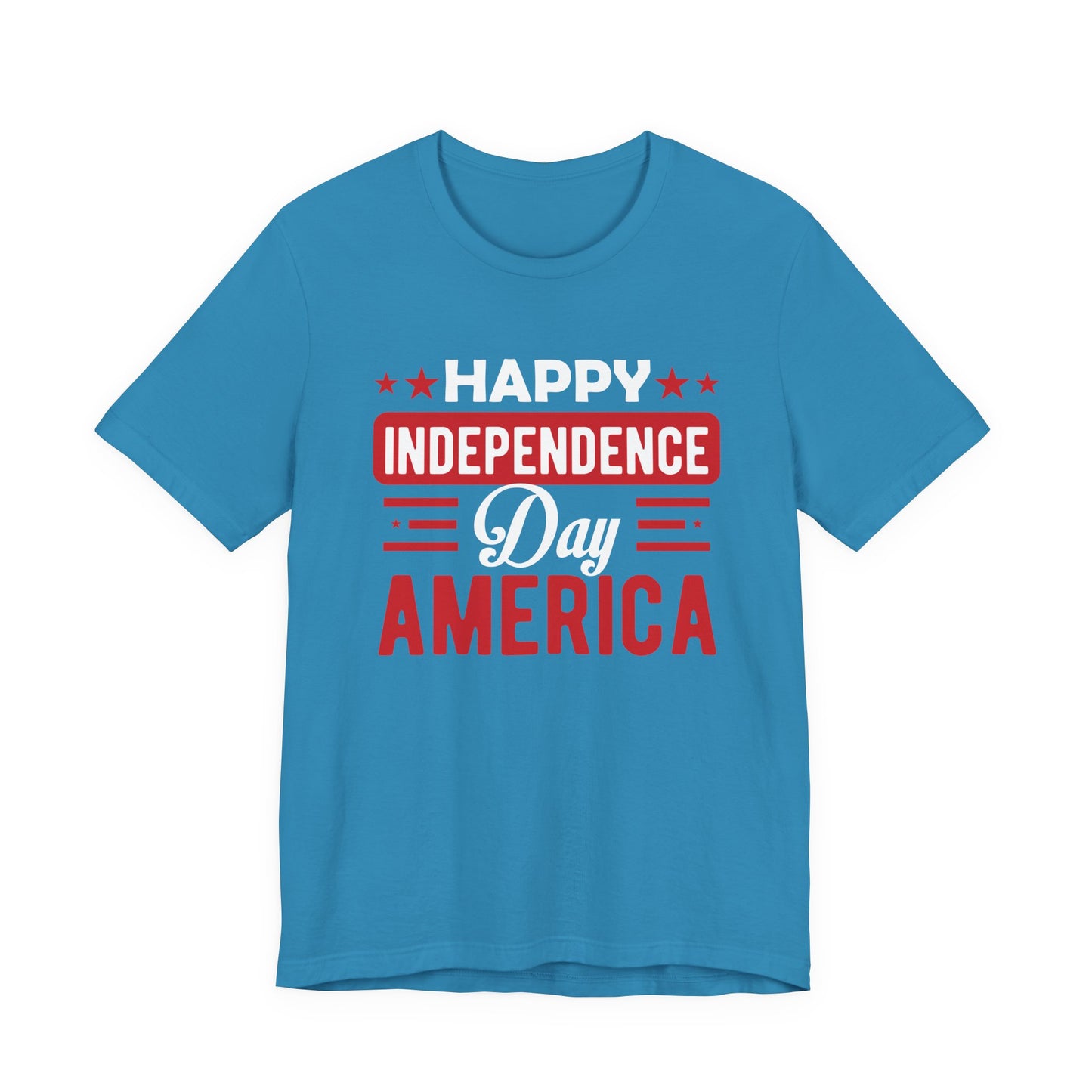 Happy Independence Day America Graphic Unisex Cotton T-Shirt 015