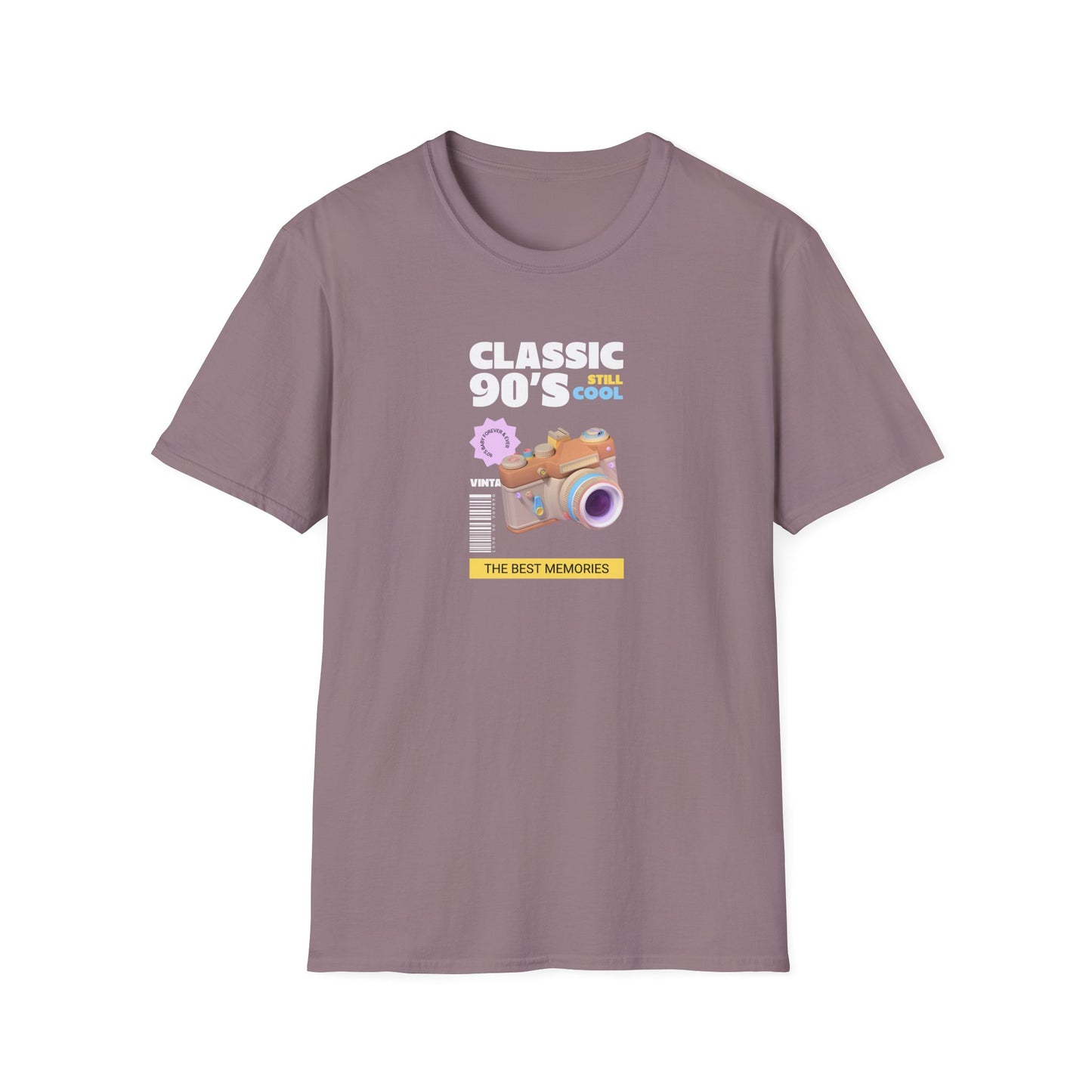 90s Camera T-Shirt Classic 90s Cool Unisex Cotton Retro Photography Tee