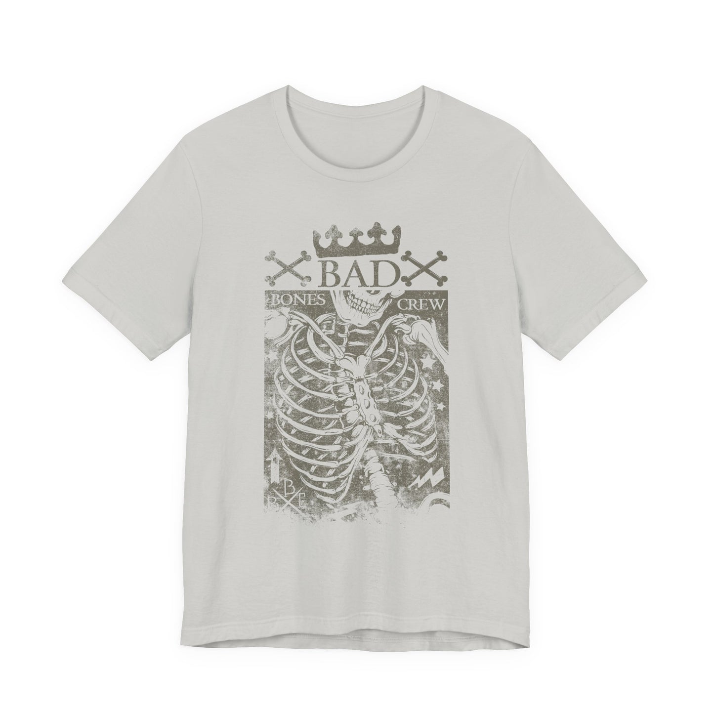 Skeleton Ribcage Tee Bones Crew Graphic Shirt A-10