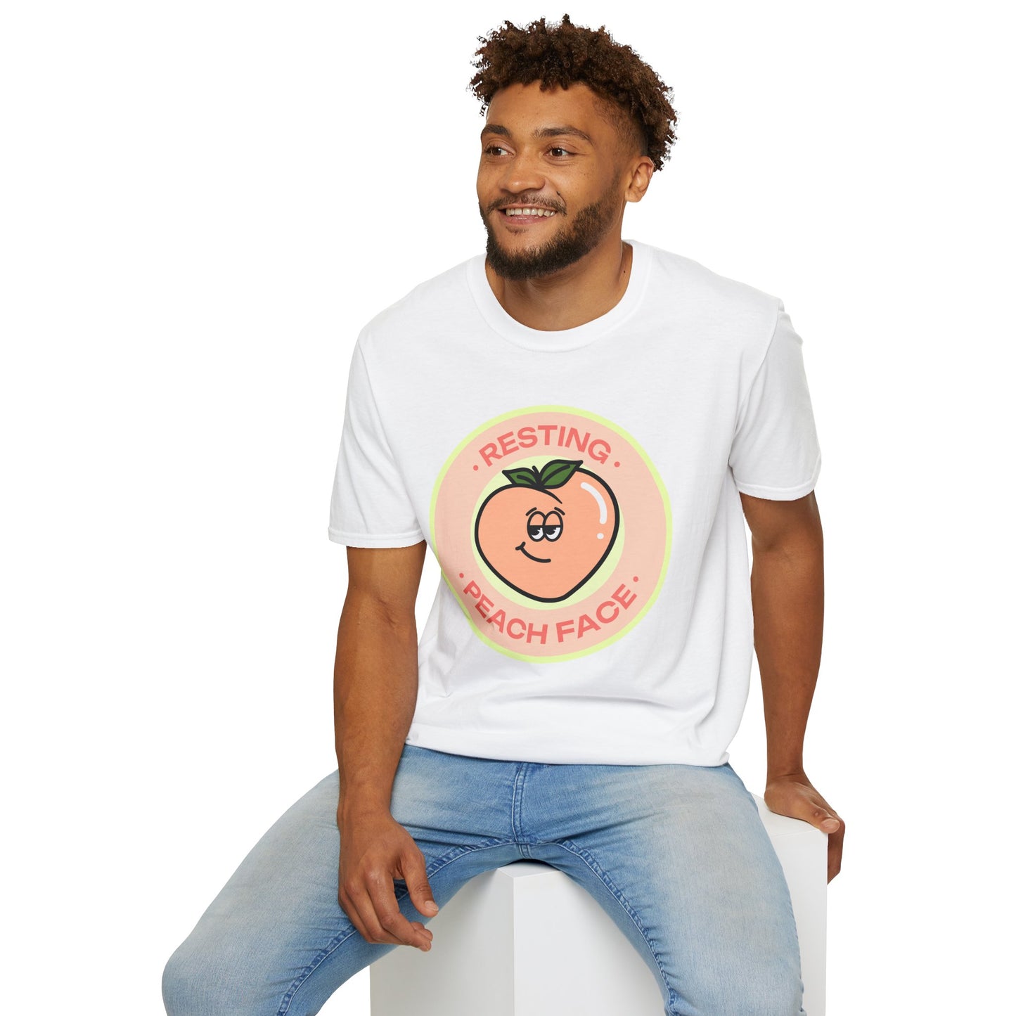 Food Tees, Funny Food T Shirts, Funny T Shirts, Shirt with Fruits, Shirt with Peach