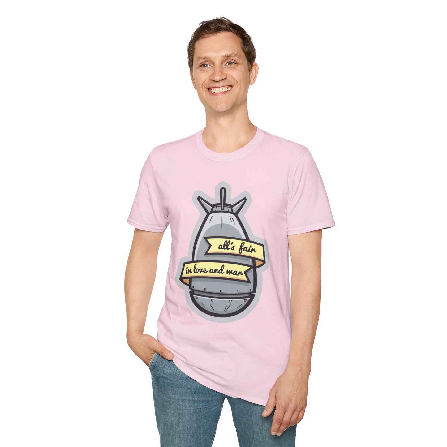 Cartoon T Shirt Animation T Shirt Funny Tee Shirt Unisex Gildan Softstyle 64000 100 Percent Cotton