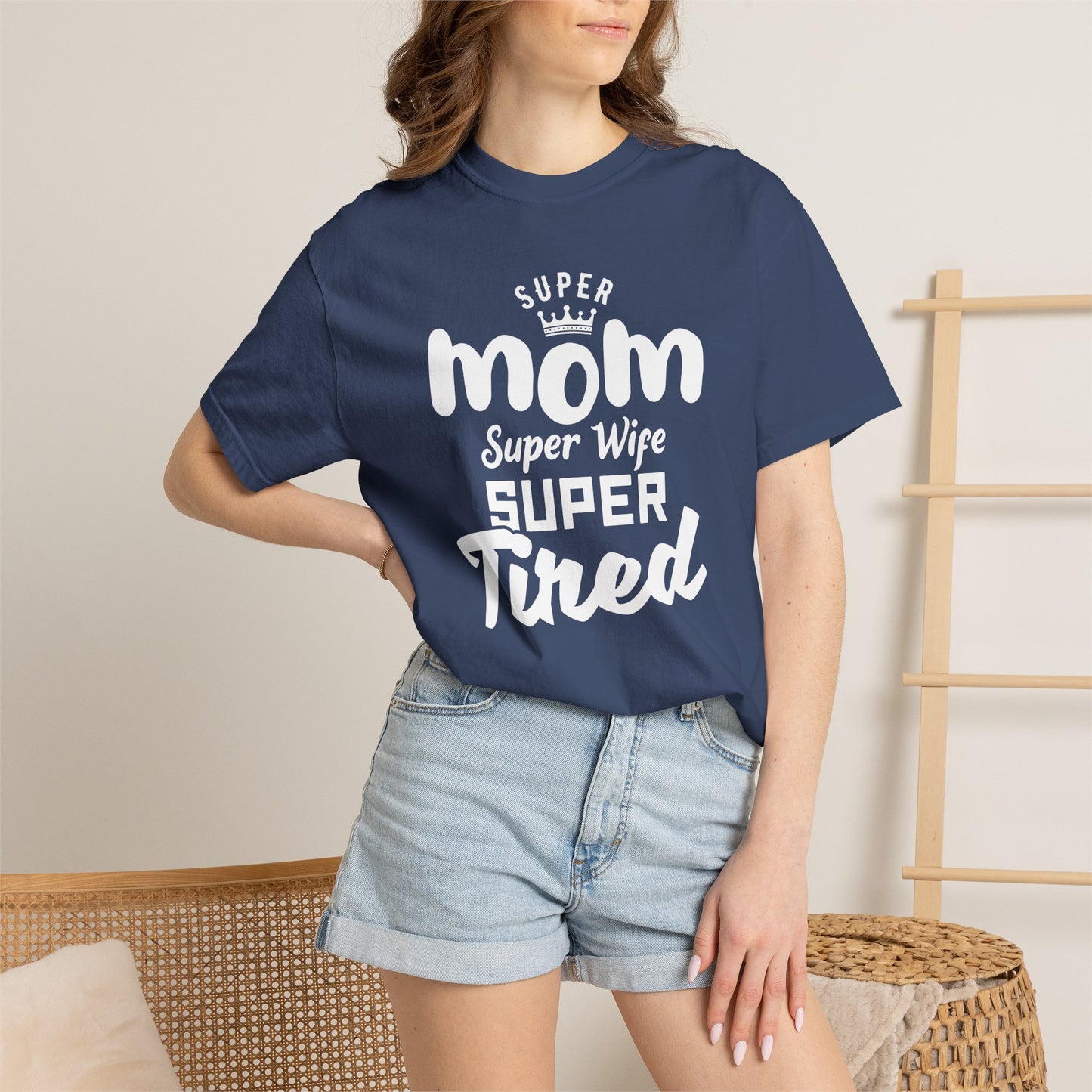 Mom T-shirt Mother's Day Mama Tee Unisex Comfort Colors Garment-Dyed Cotton h45