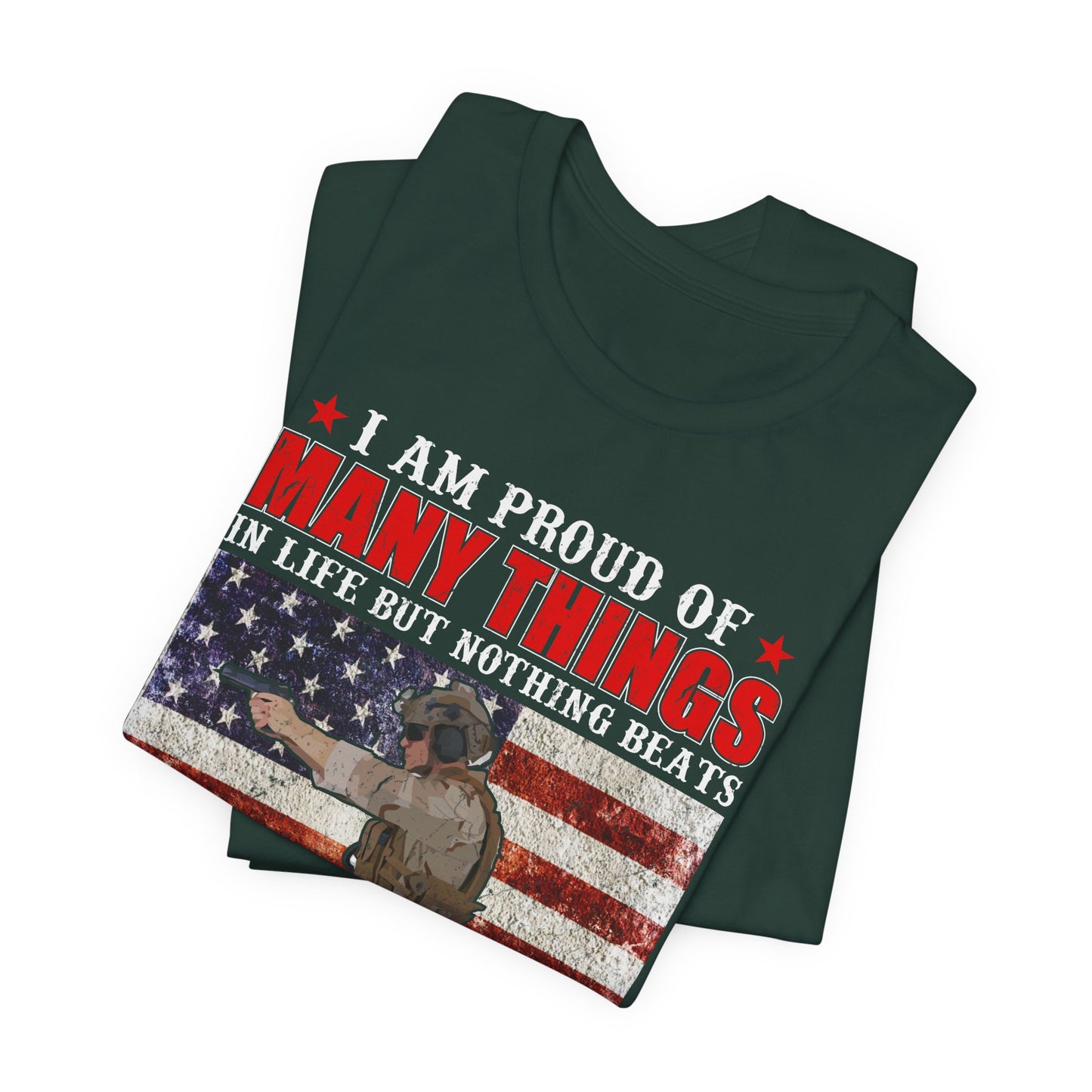 Veteran's Daughter T-Shirt American Flag Military Proud  Unisex Cotton Tee v28