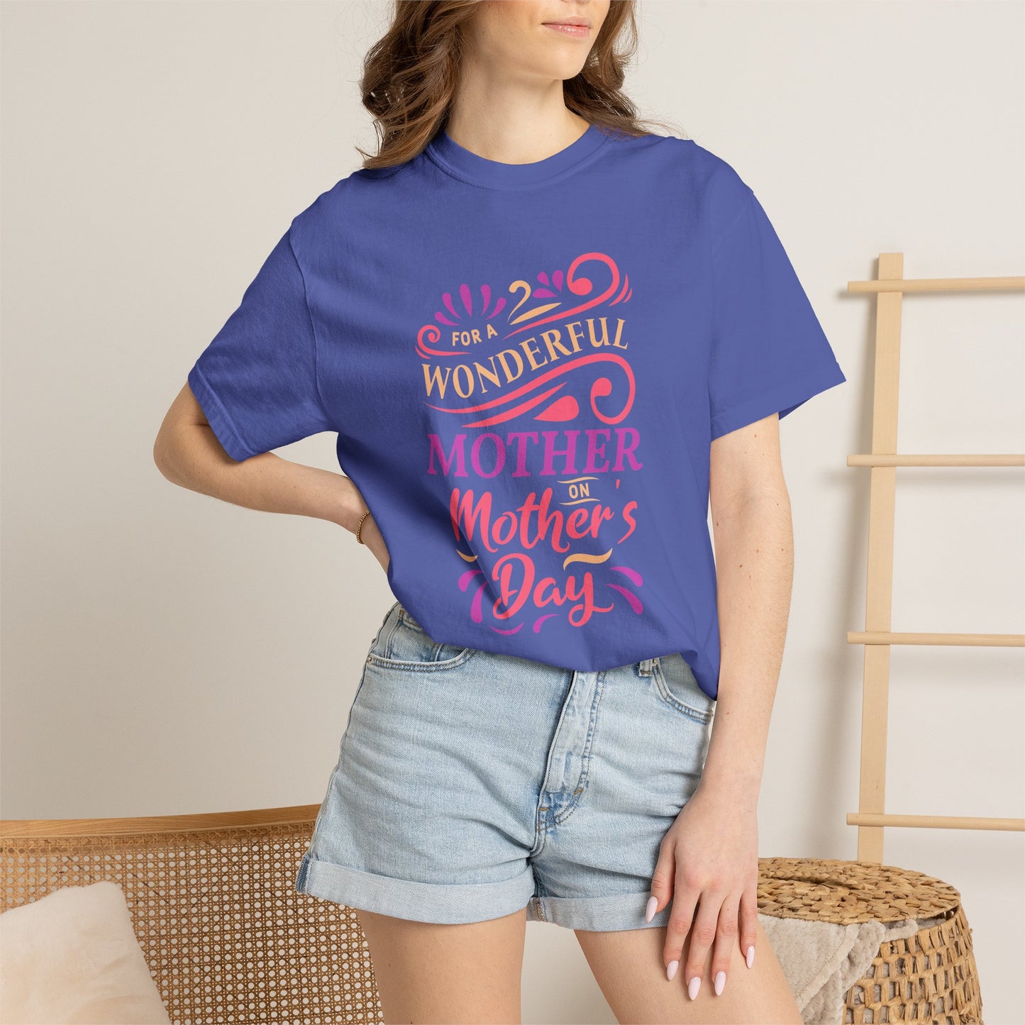 Mom T-shirt Mother's Day Mama Tee Unisex Comfort Colors Garment-Dyed Cotton h18