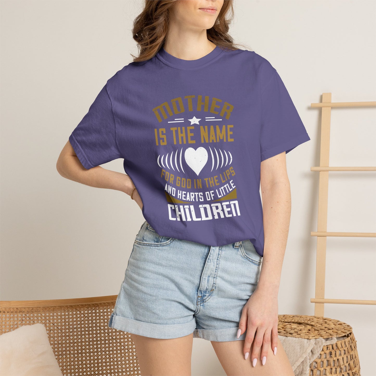 Mom T-shirt Mother Day Mama Tee Unisex Comfort Colors Garment-Dyed Cotton h83