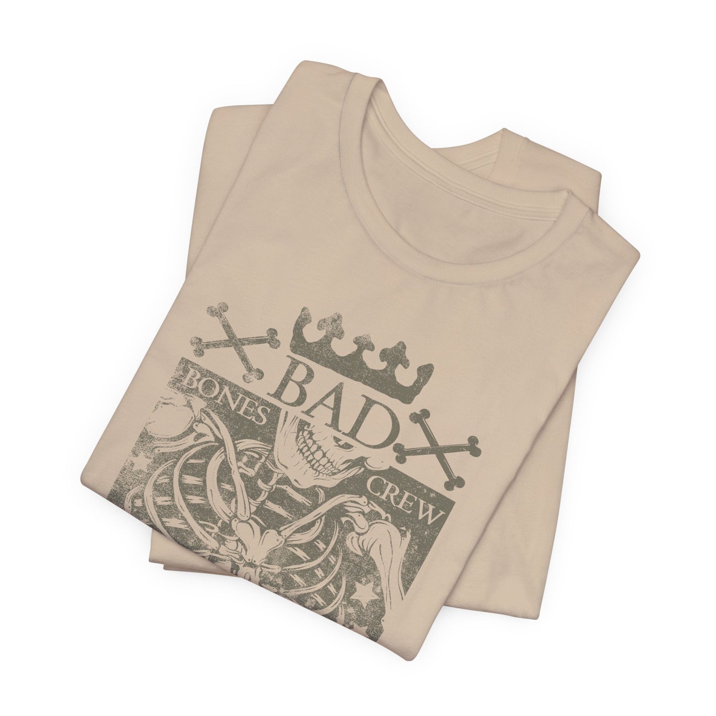 Skeleton Ribcage Tee Bones Crew Graphic Shirt A-10