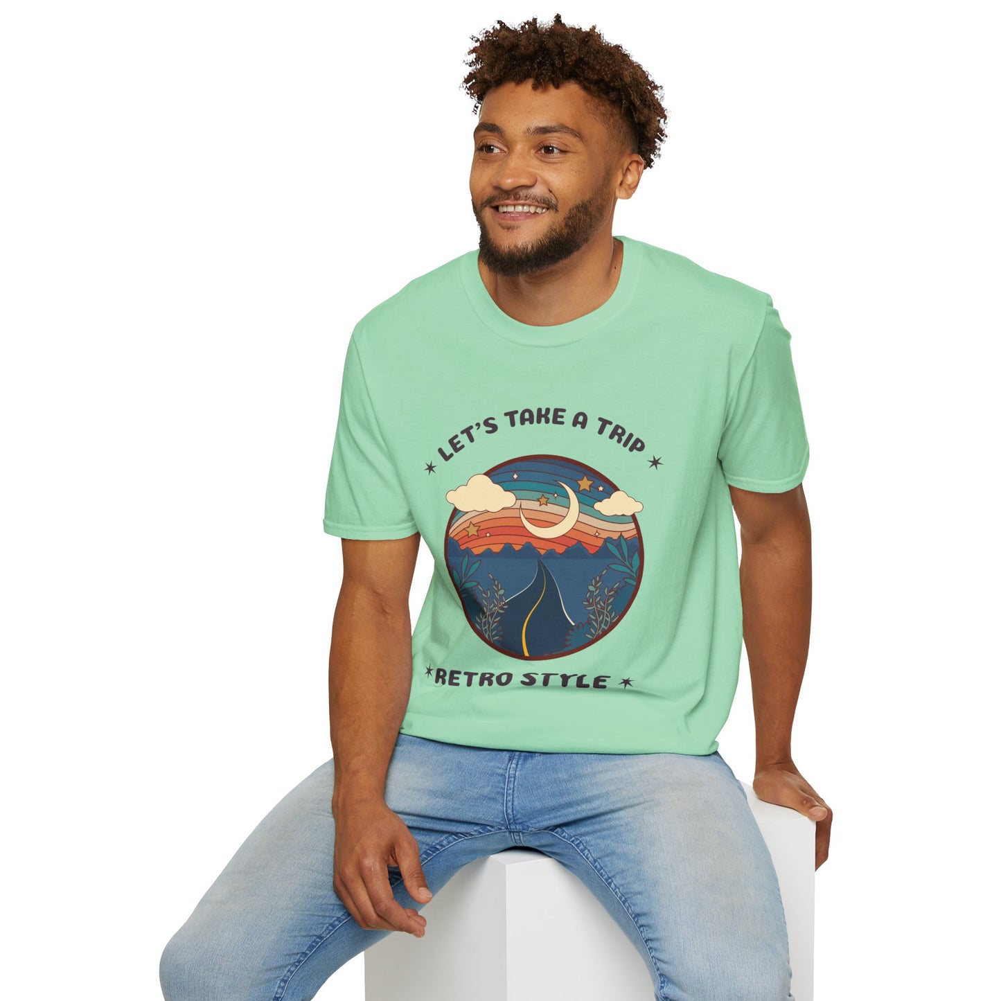Retro T Shirt, Retro Design Shirt, Retro Art Tee Shirt, T-shirt with Retro Style
