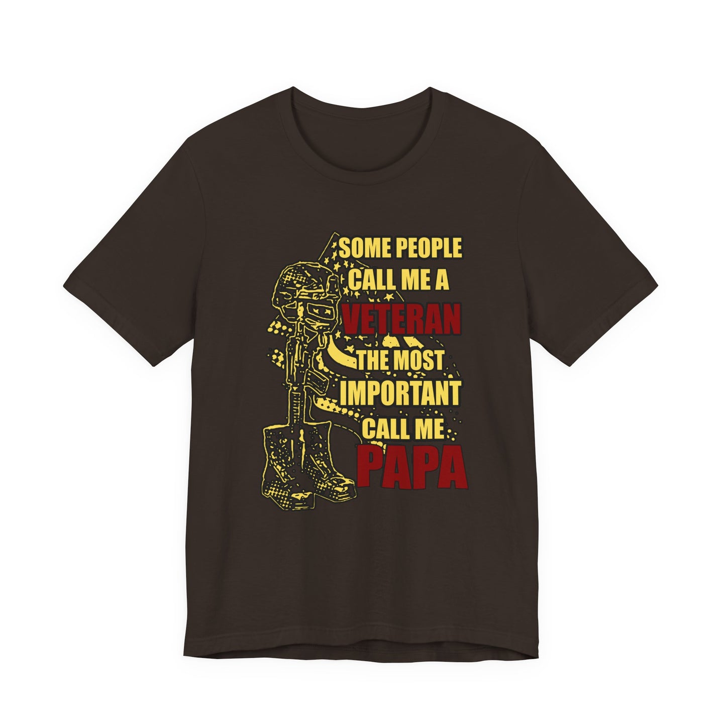Army Veteran Patriotic Graphic Design Unisex Cotton T-Shirt v58