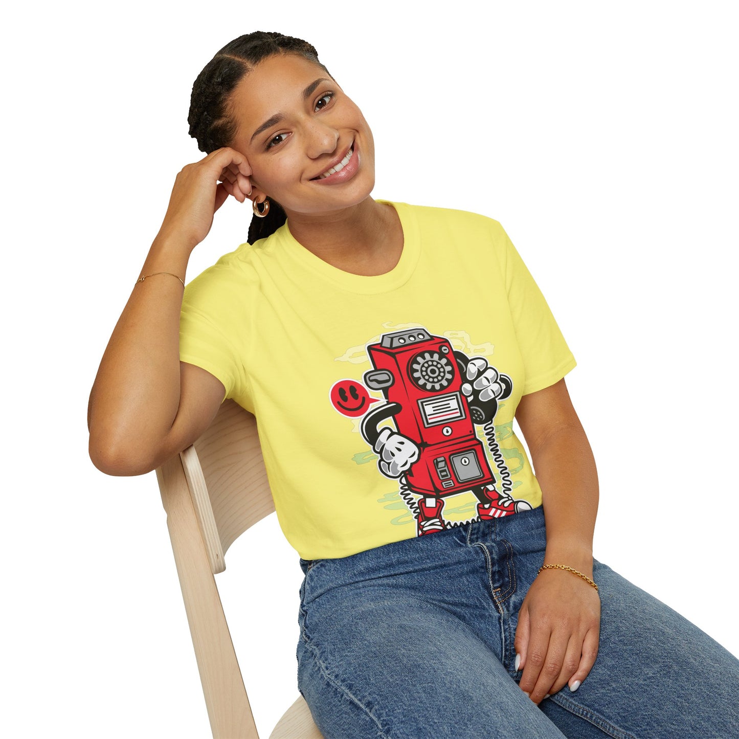 Cartoon T Shirt Animation T Shirt Funny Graphic Tee Softstyle 64000 Unisex Short Sleeve