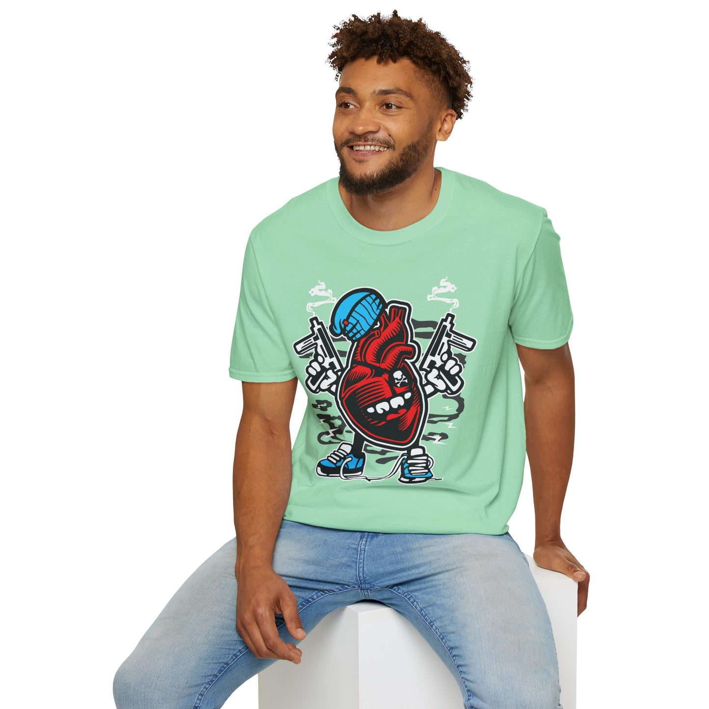Cartoon T Shirt Animation T Shirt Funny Tee Unisex Gildan Softstyle 64000 100 Percent Cotton