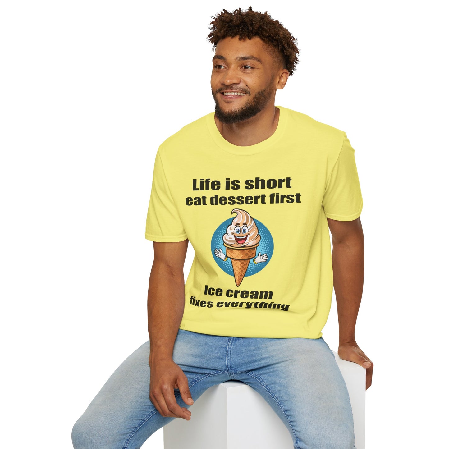Food Tees, Funny Food T Shirts, Funny T Shirts, Shirt with Food, Junk Food Tees, Shirt with Ice Cream, Ice Cream T-Shirt