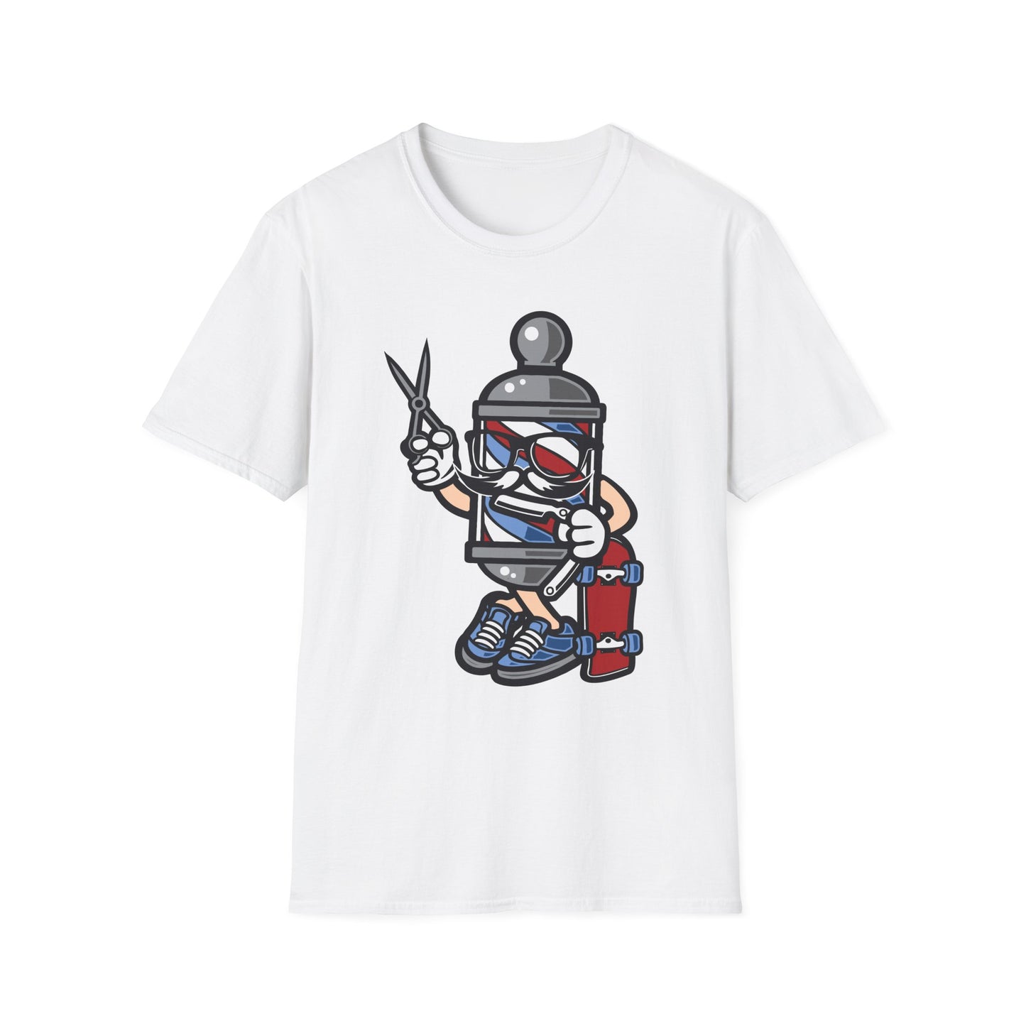 Cartoon Animation T Shirt Unisex Funny Tee Cotton Gildan Softstyle 64000 Comfortable Wear