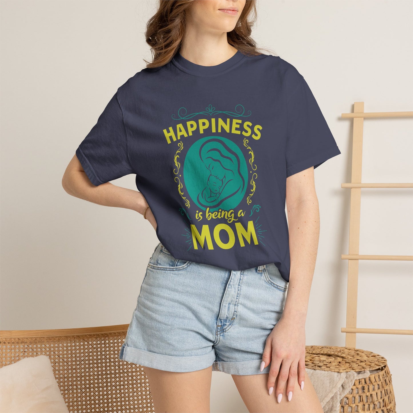 Mom T-shirt Mother's Day Mama Tee Unisex Comfort Colors Garment-Dyed Cotton h19