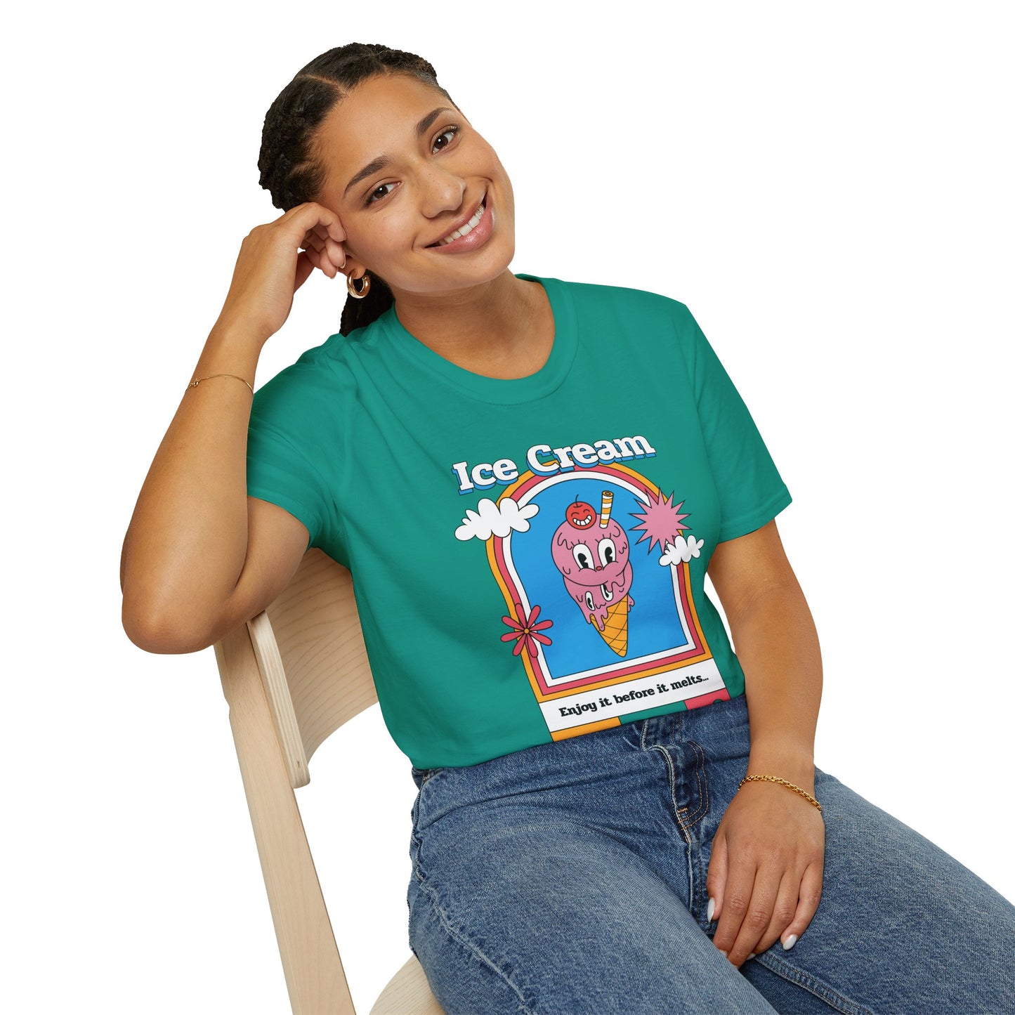 Food Tees, Funny Food T Shirts, Funny T Shirts, Shirt with Food, Junk Food Tees, Shirt with Ice Cream, Ice Cream T-Shirt