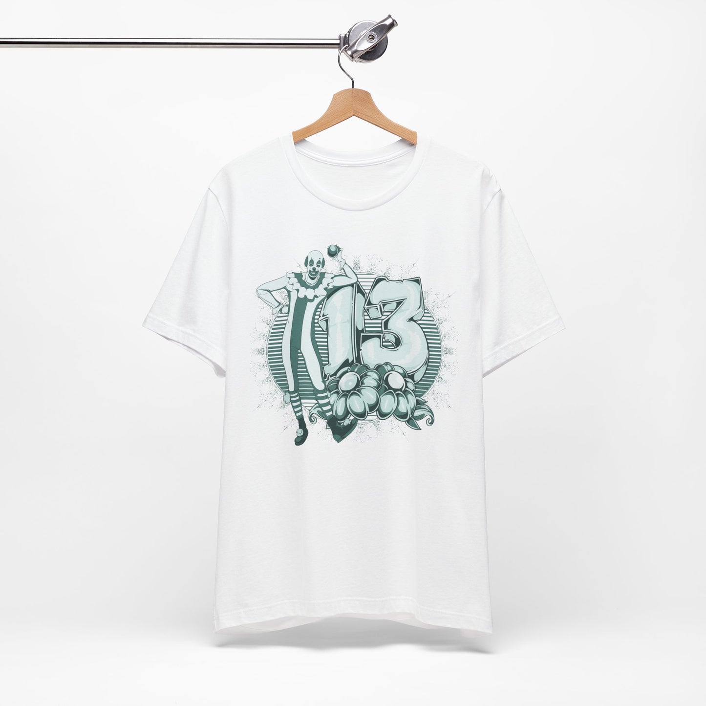 Vintage Clown Graphic Illustration Unisex Cotton T-Shirt Art-39