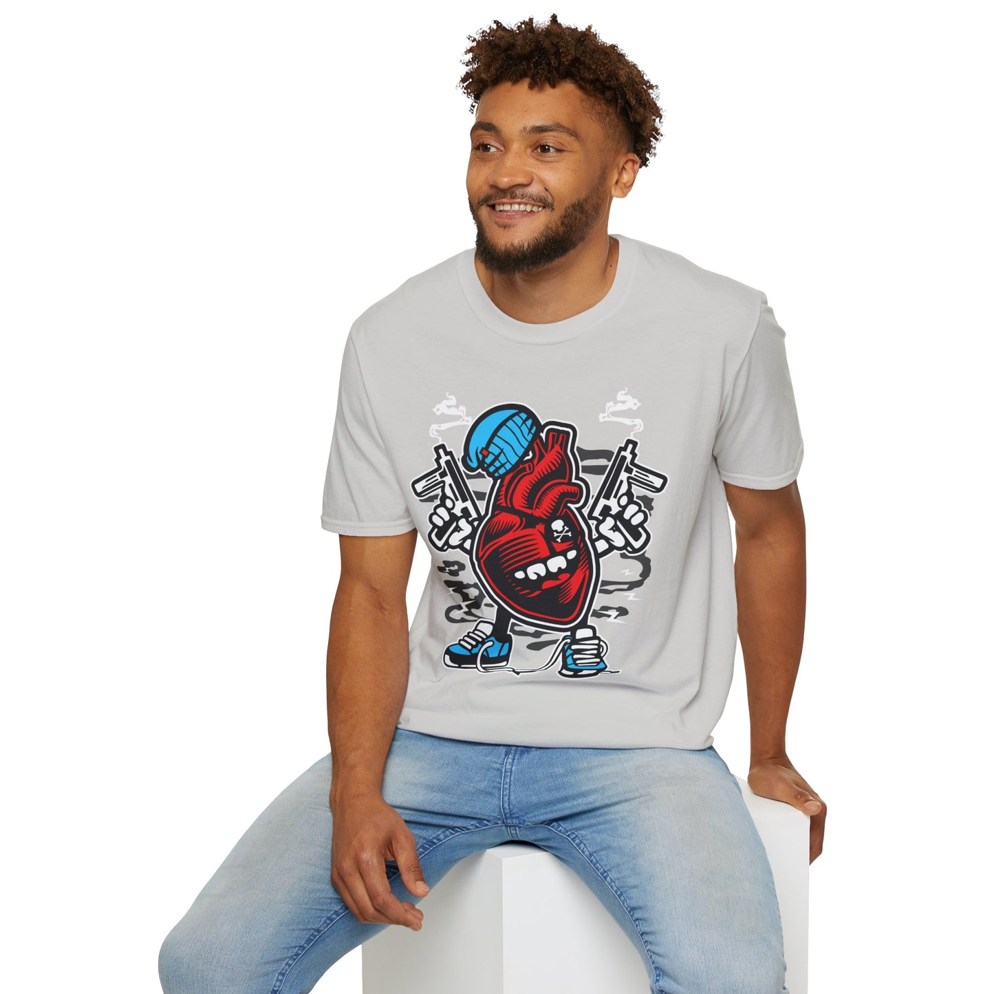 Cartoon T Shirt Animation T Shirt Funny Tee Unisex Gildan Softstyle 64000 100 Percent Cotton