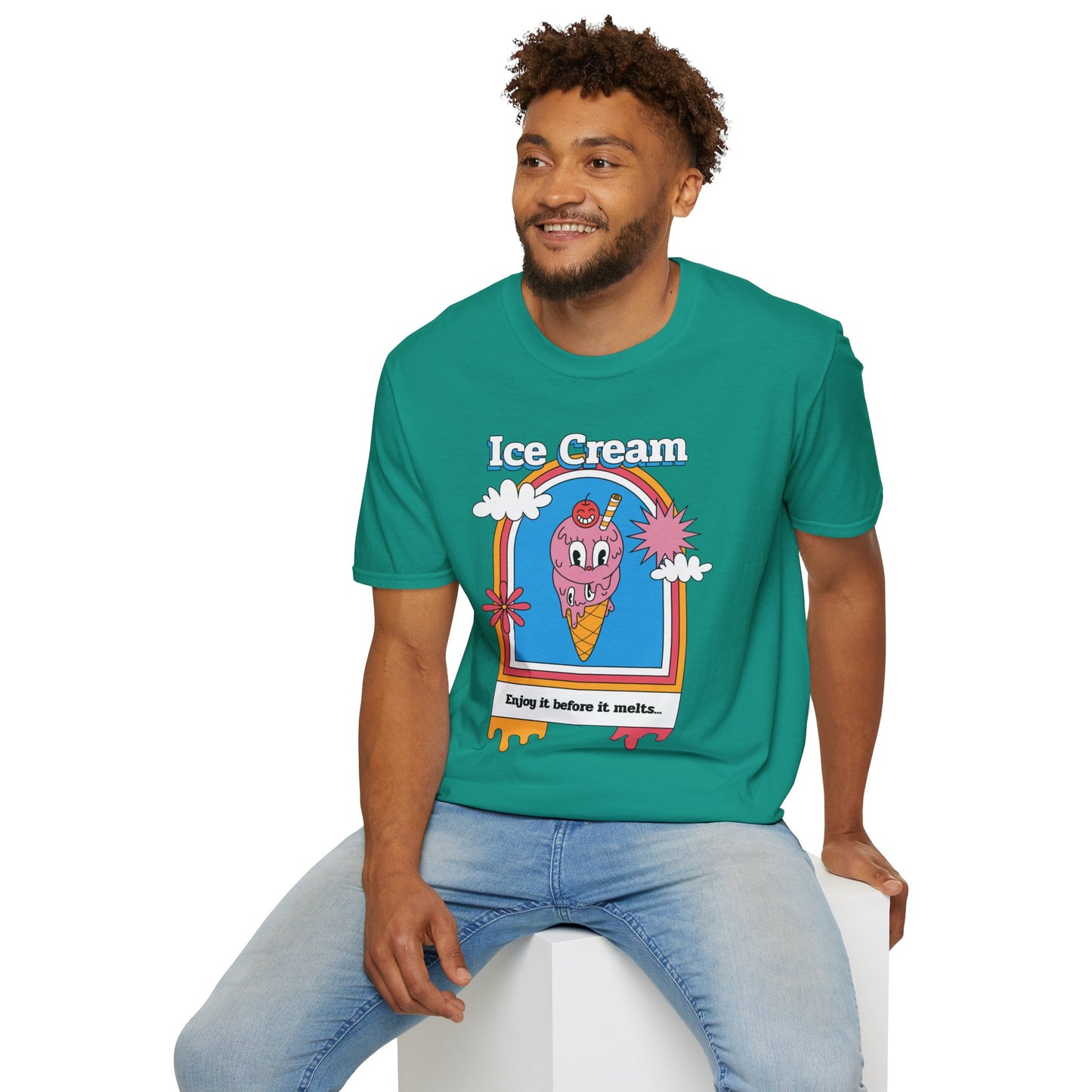 Food Tees, Funny Food T Shirts, Funny T Shirts, Shirt with Food, Junk Food Tees, Shirt with Ice Cream, Ice Cream T-Shirt