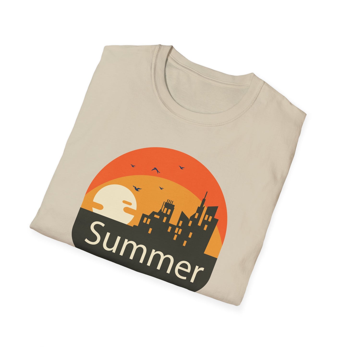 Summer T-Shirt, Summer Design Shirts, Art Tee Shirt with Summer Design - 6