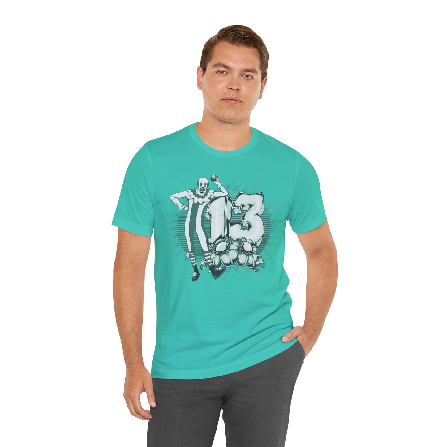 Vintage Clown Graphic Illustration Unisex Cotton T-Shirt Art-39