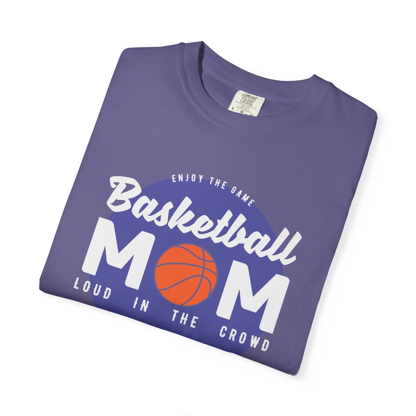 Basketball Mom T-shirt Mother's Day Mama Tee Unisex Comfort Colors Garment-Dyed Cotton h31